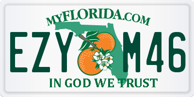 FL license plate EZYM46