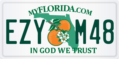 FL license plate EZYM48