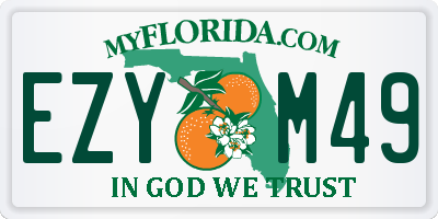 FL license plate EZYM49