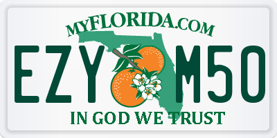 FL license plate EZYM50