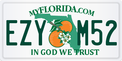 FL license plate EZYM52