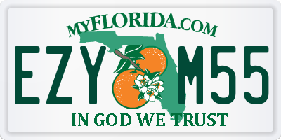 FL license plate EZYM55