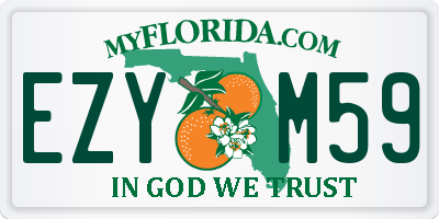 FL license plate EZYM59