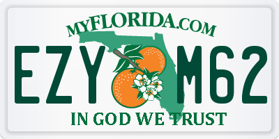 FL license plate EZYM62