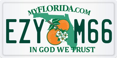 FL license plate EZYM66