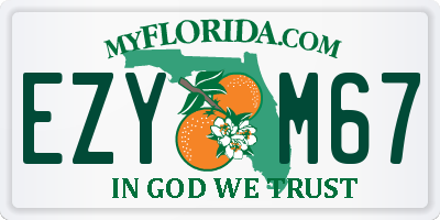 FL license plate EZYM67