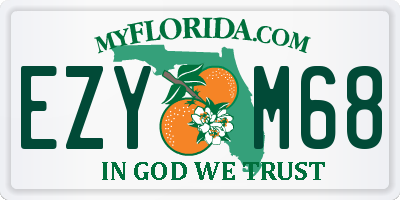 FL license plate EZYM68