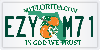 FL license plate EZYM71