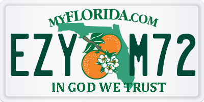 FL license plate EZYM72