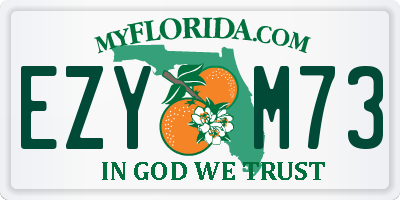 FL license plate EZYM73