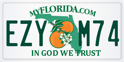 FL license plate EZYM74