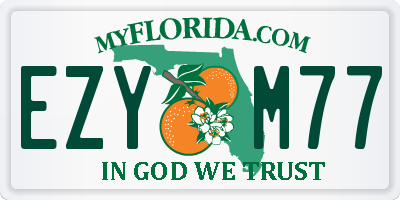 FL license plate EZYM77