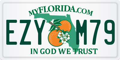 FL license plate EZYM79