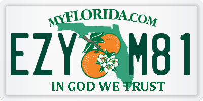 FL license plate EZYM81