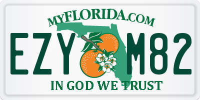 FL license plate EZYM82