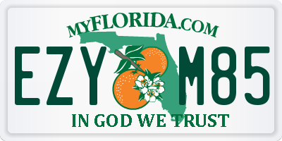 FL license plate EZYM85