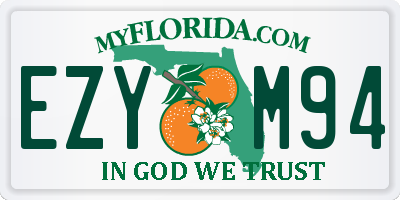 FL license plate EZYM94