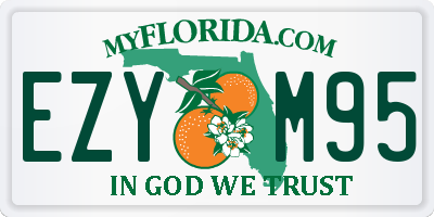 FL license plate EZYM95