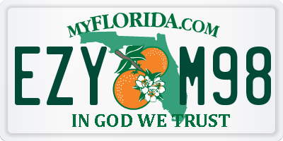 FL license plate EZYM98