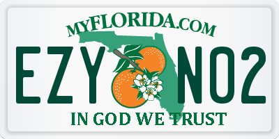 FL license plate EZYN02