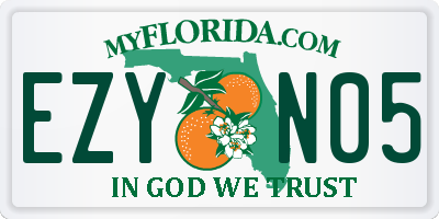 FL license plate EZYN05