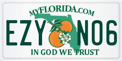 FL license plate EZYN06