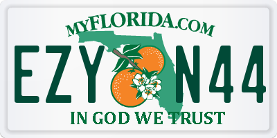 FL license plate EZYN44