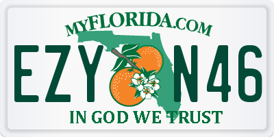 FL license plate EZYN46