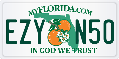 FL license plate EZYN50