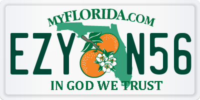 FL license plate EZYN56