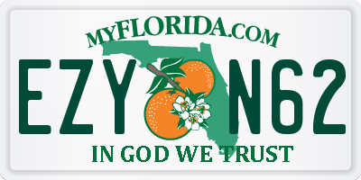 FL license plate EZYN62