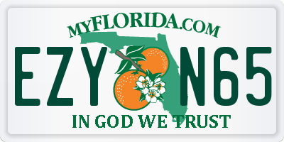 FL license plate EZYN65