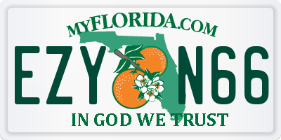 FL license plate EZYN66