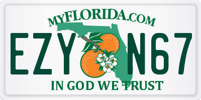 FL license plate EZYN67