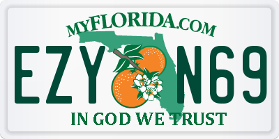 FL license plate EZYN69