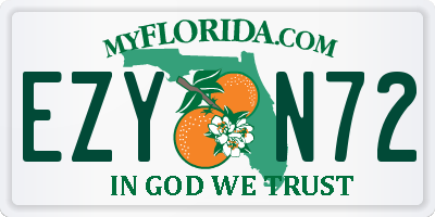 FL license plate EZYN72