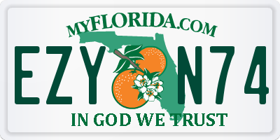 FL license plate EZYN74