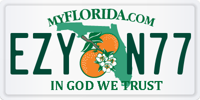 FL license plate EZYN77