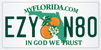 FL license plate EZYN80