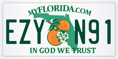 FL license plate EZYN91