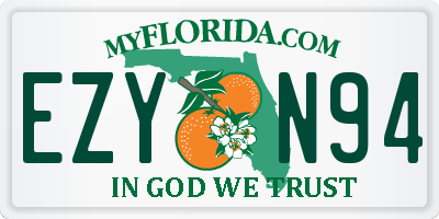 FL license plate EZYN94