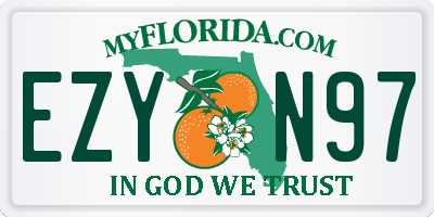 FL license plate EZYN97