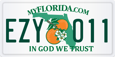 FL license plate EZYO11