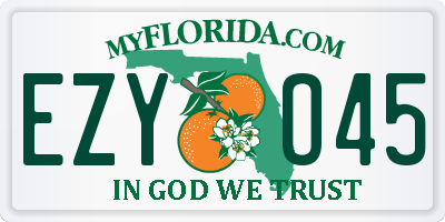 FL license plate EZYO45