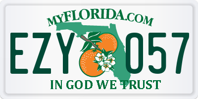 FL license plate EZYO57