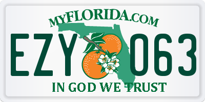 FL license plate EZYO63