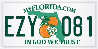 FL license plate EZYO81