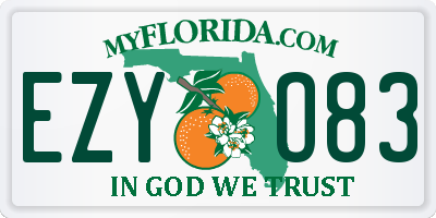 FL license plate EZYO83