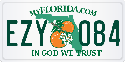 FL license plate EZYO84