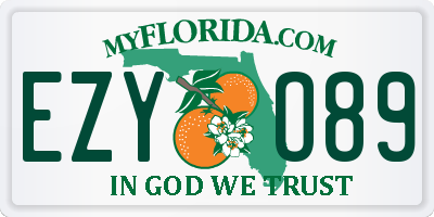 FL license plate EZYO89